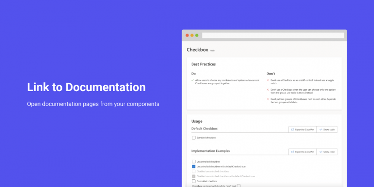 Free Link to Documentation Figma Plugin | Figma Elements