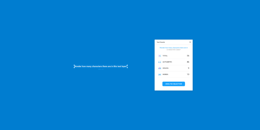 Free Text Counts Figma Plugin | Figma Elements