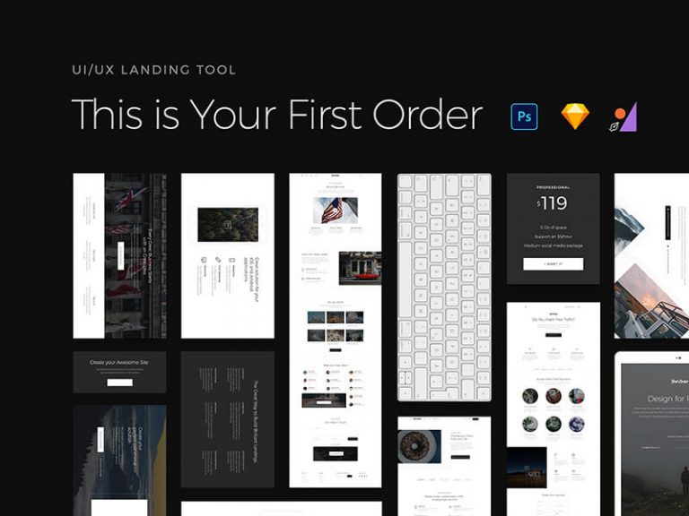 First Order UI Kit - Free Figma Resource | Figma Elements