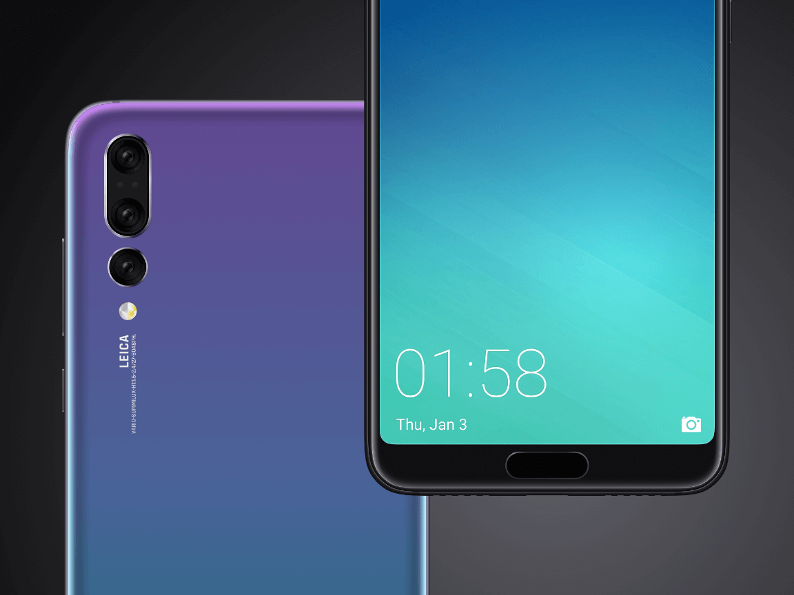 Download Huawei P20 Pro Realistic Mockup Free Figma Resource Figma Elements