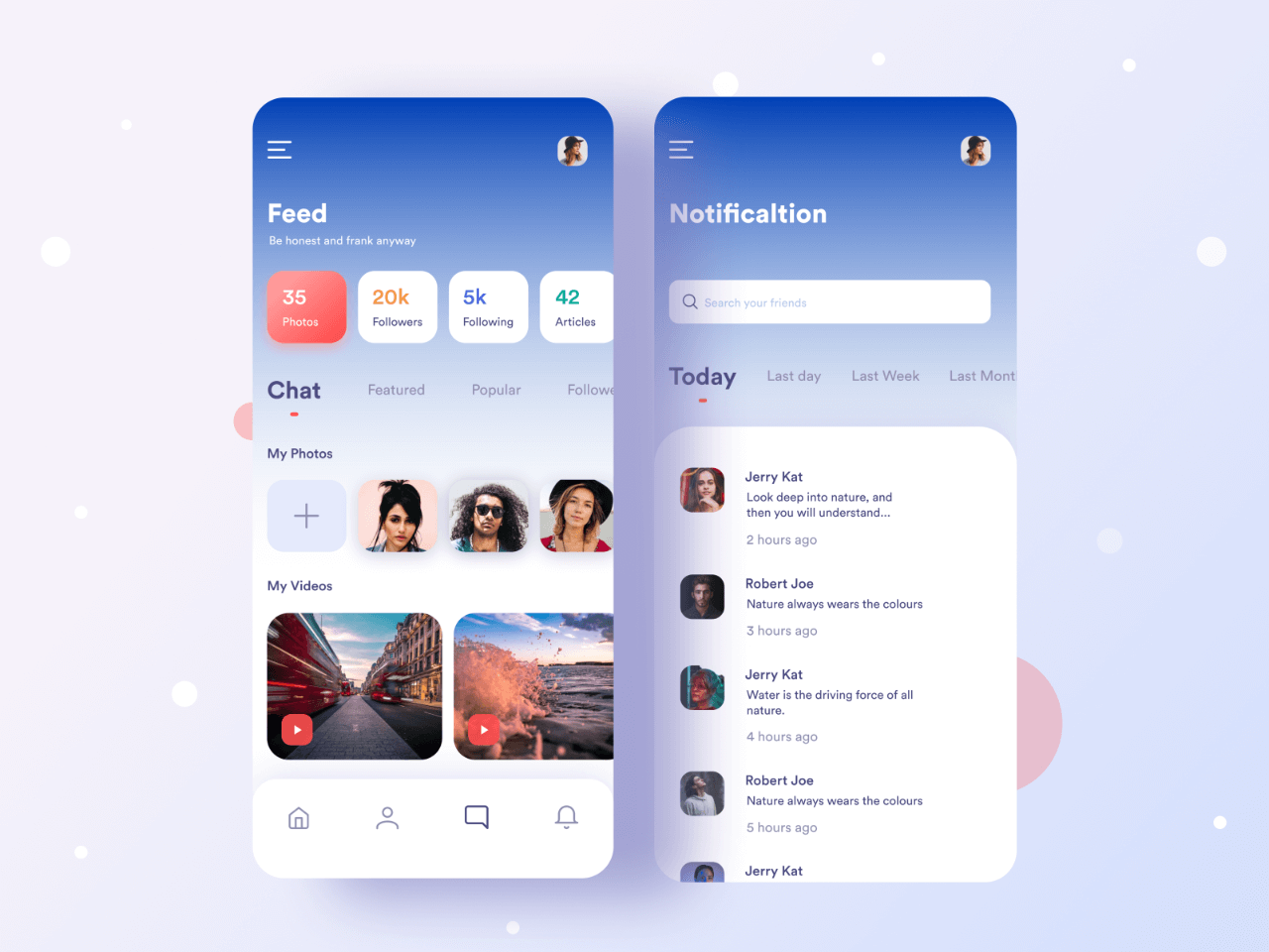 Figma Social Media App Template