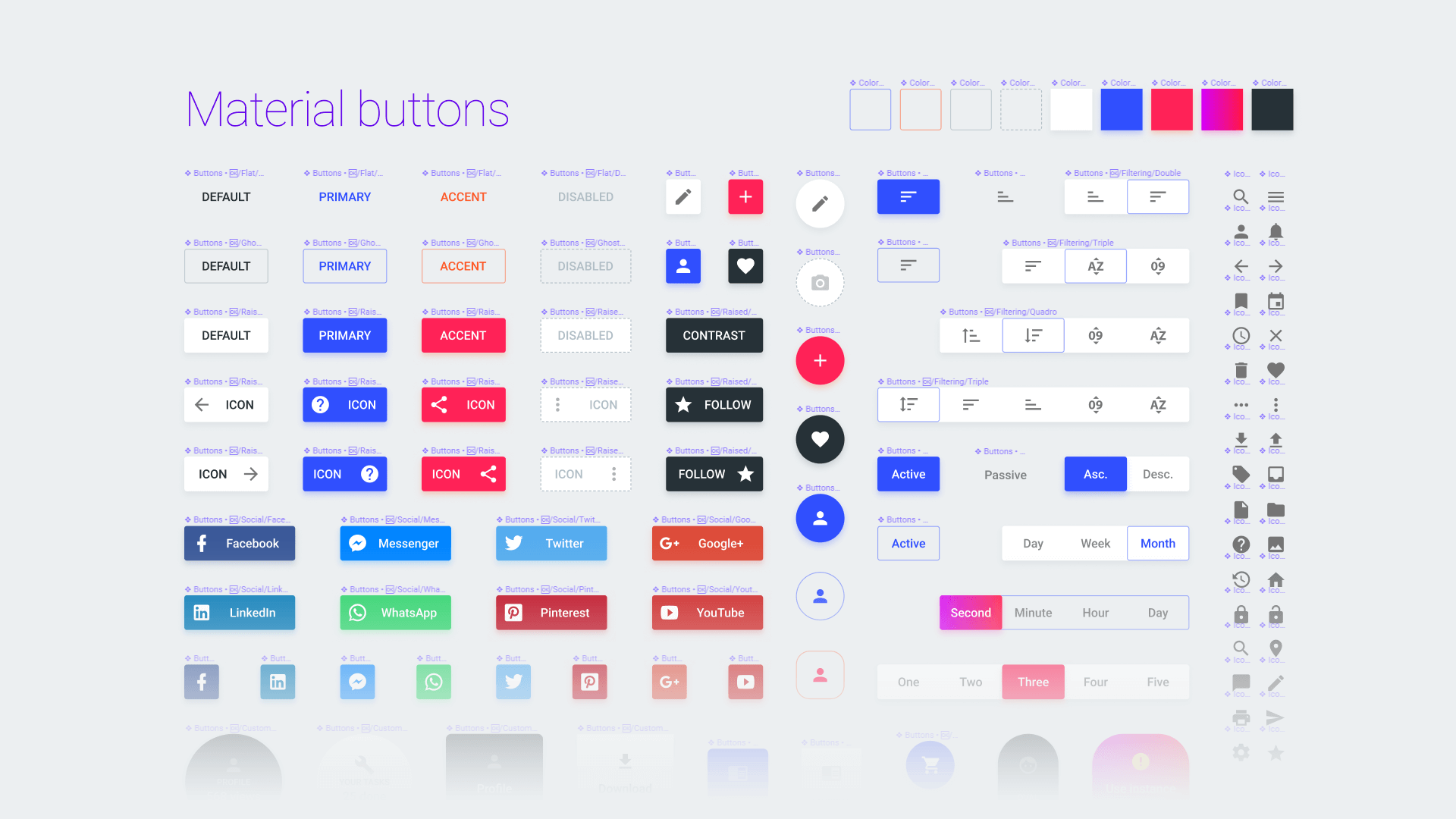 Buttons Set - Free Figma Resource | Figma Elements