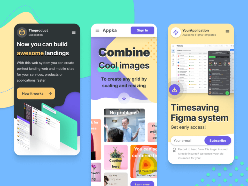 Mobile Web Design - Free Figma Resource | Figma Elements