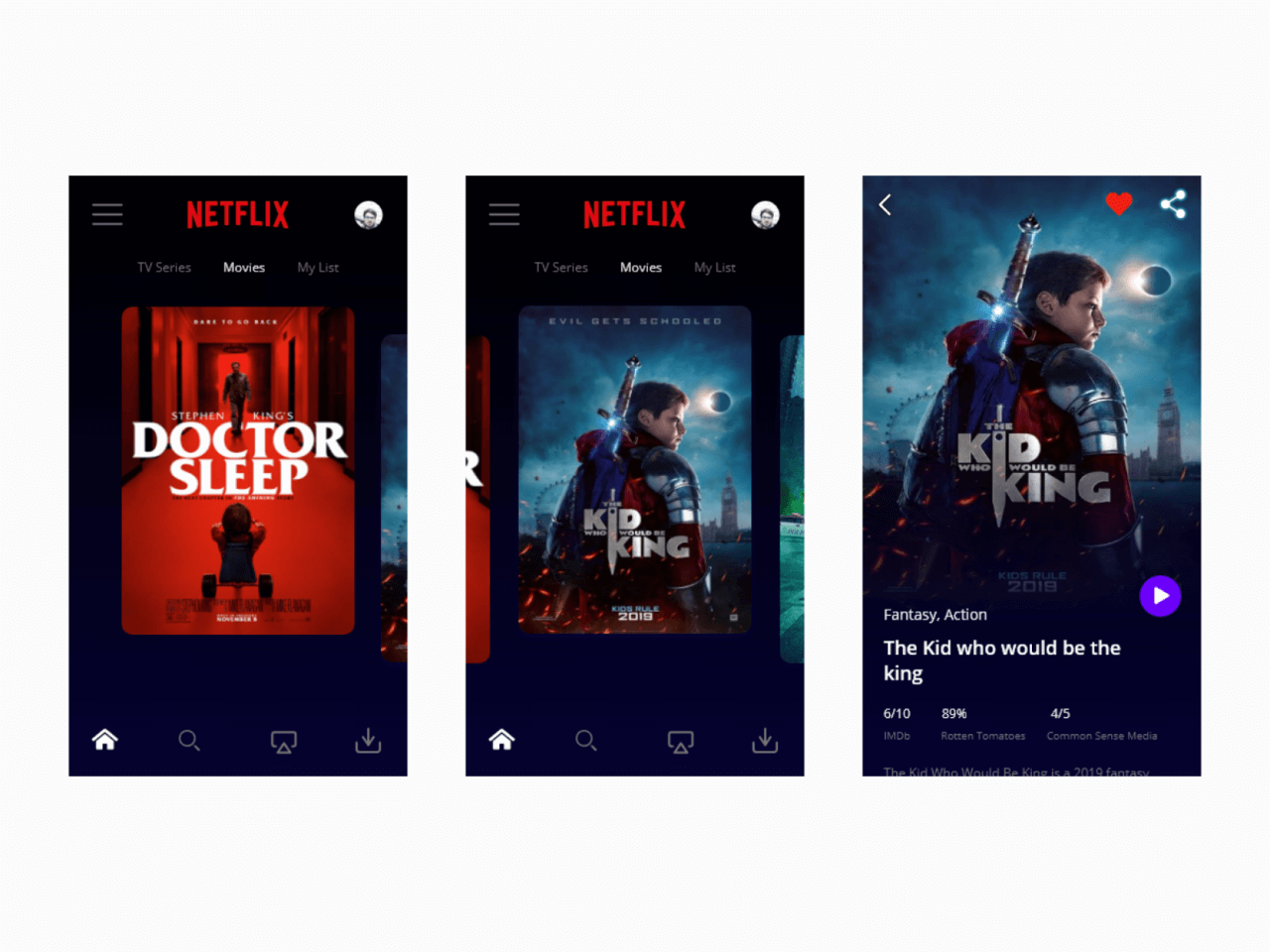 Netflix App Redesign Free Figma Resource Figma Elements