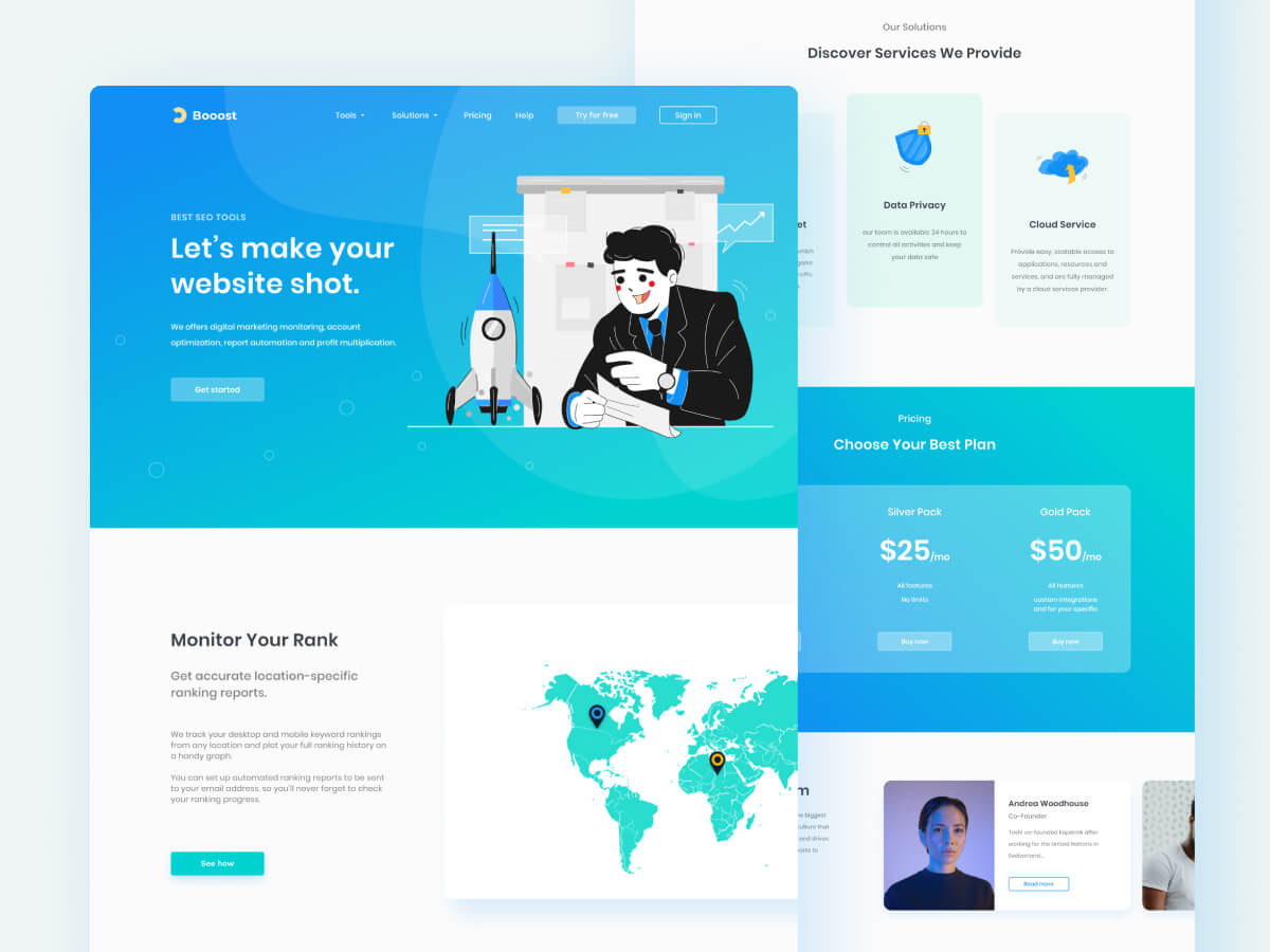 Seo Landing Page Free Figma Resource Figma Elements