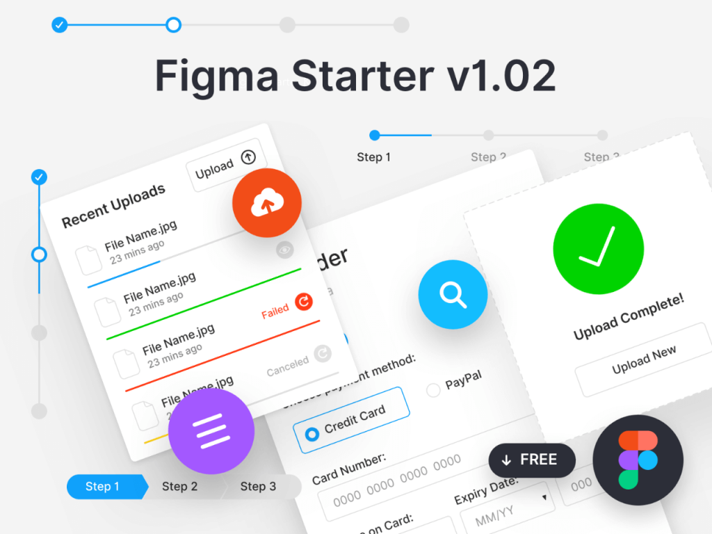 Simple UI Kit - Free Figma Resource | Figma Elements