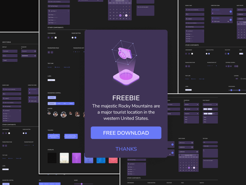 UI Style Guide Template - Freebie Supply