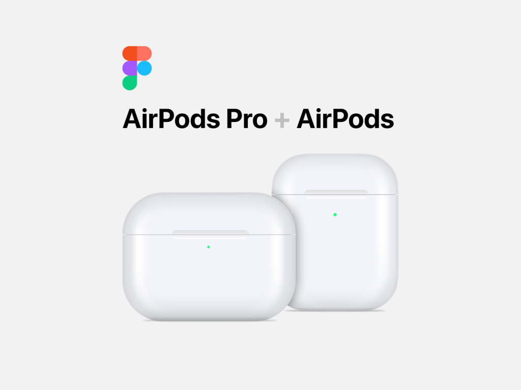 AirPods Pro + AirPods Vector Mockup - Free Figma Resource | Figma Elements