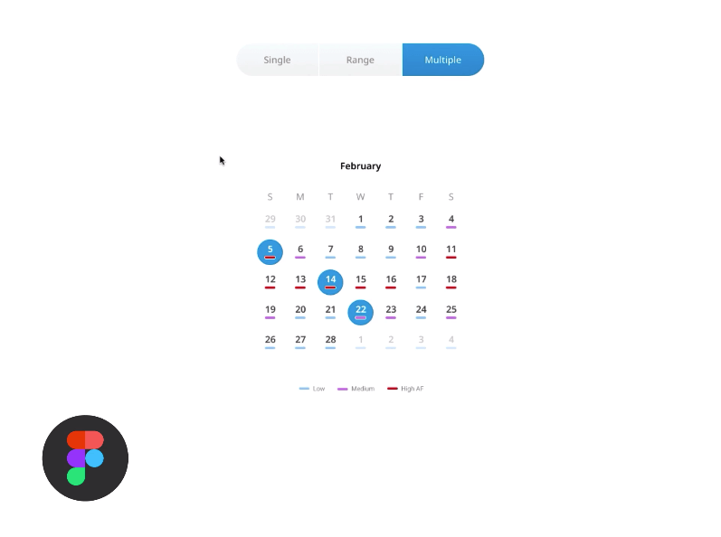 Calendar Component Free Figma Resource Figma Elements