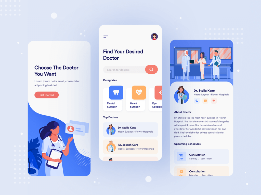 Medical Services App - Free Figma Resource | Figma Elements