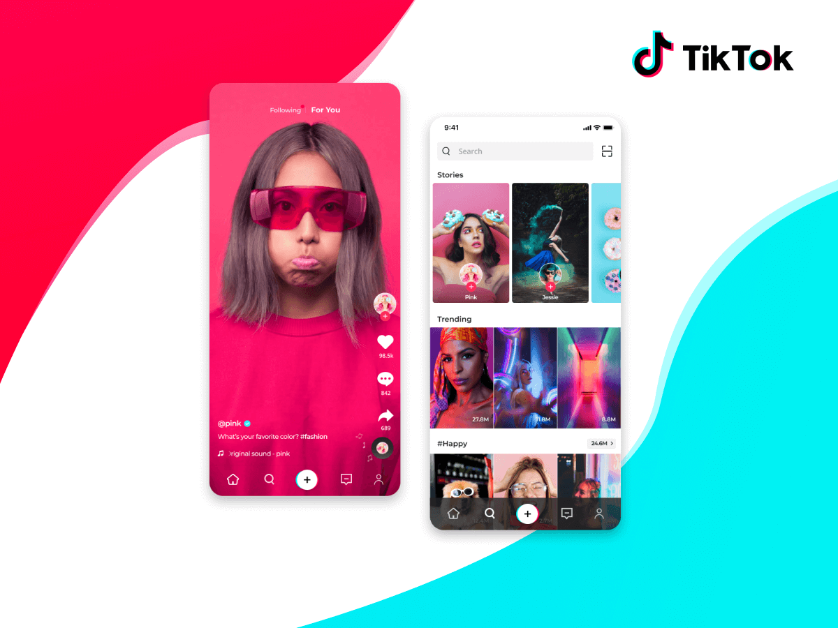 TikTok App Redesign - Free Figma Resource | Figma Elements