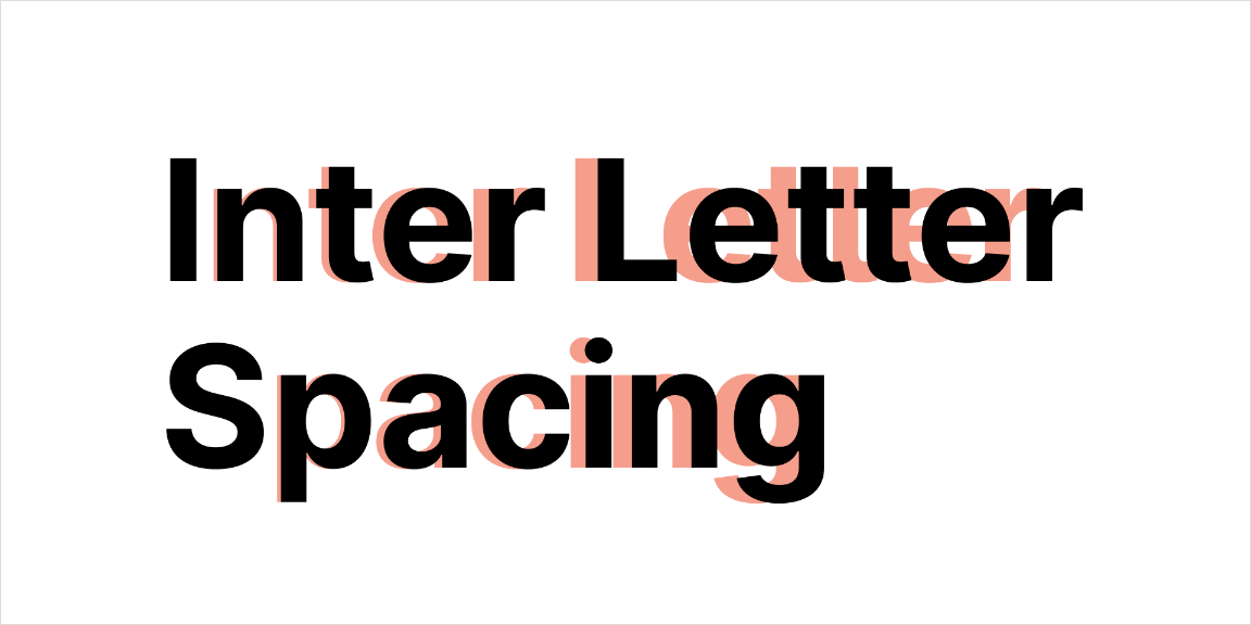 Letter spacing