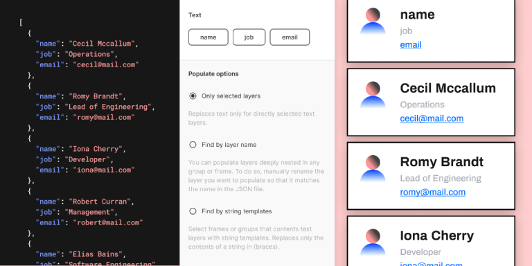 Free JSON to Figma Figma Plugin | Figma Elements