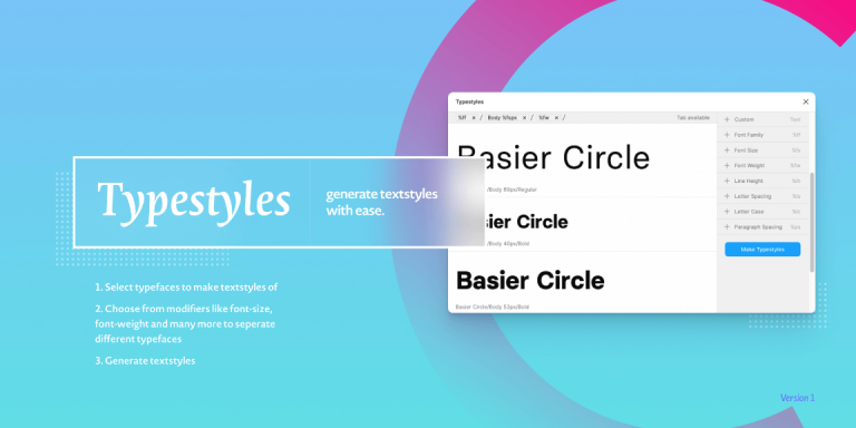 Free Typestyles Figma Plugin | Figma Elements