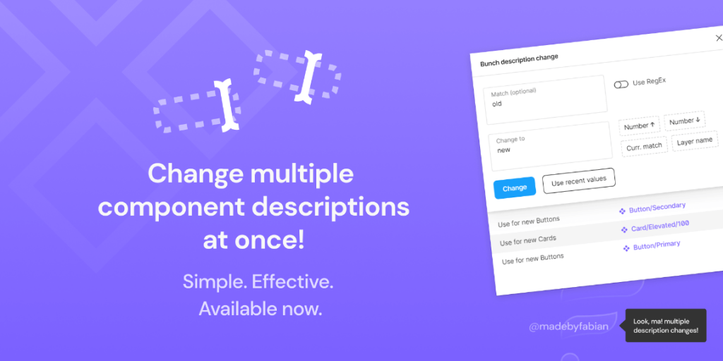 Free Bunch description change Figma Plugin | Figma Elements