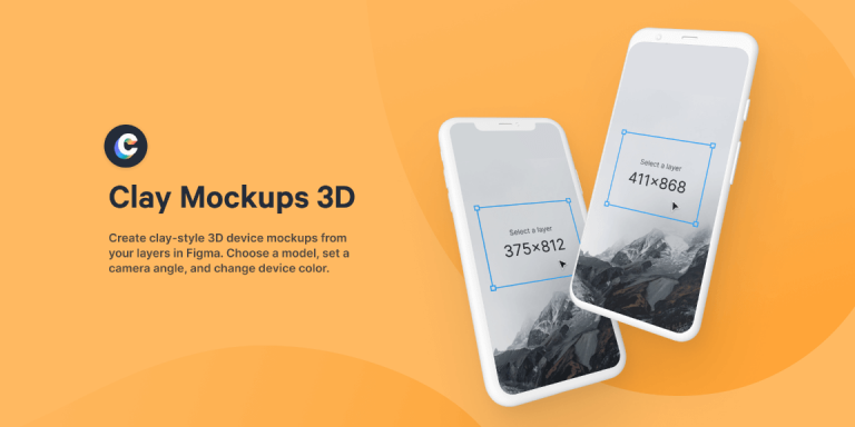 Download Free Clay Mockups 3D Figma Plugin | Figma Elements