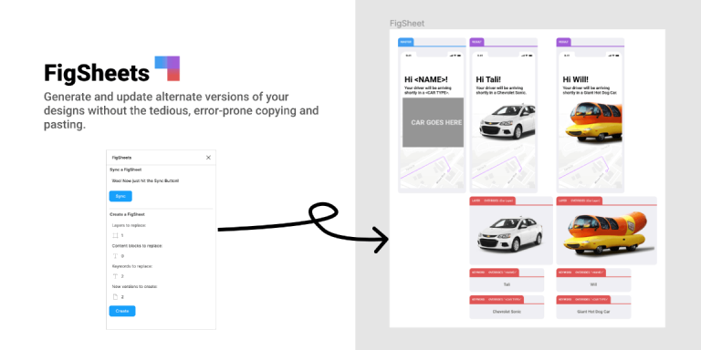 Free FigSheets Figma Plugin | Figma Elements