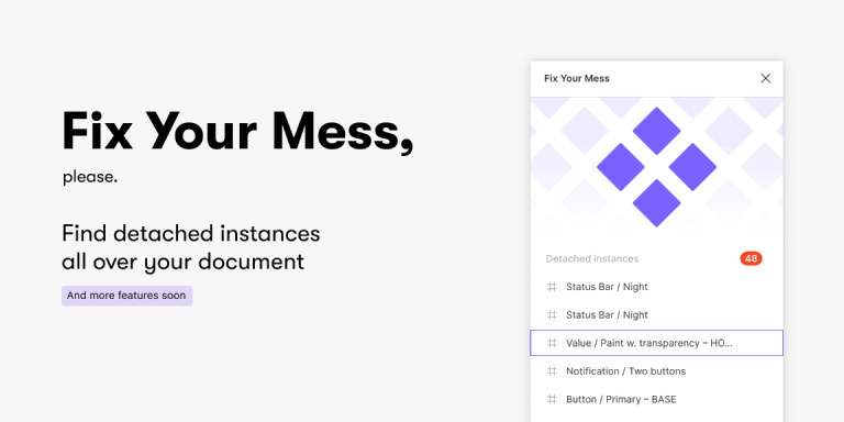 Free Fix Your Mess Figma Plugin | Figma Elements