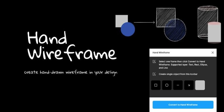 Free Hand Wireframe Figma Plugin | Figma Elements