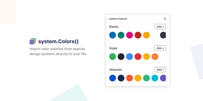 Free system.Colors() Figma Plugin | Figma Elements