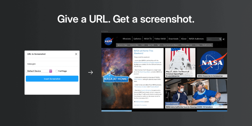 Free URL to Screenshot Figma Plugin Figma Elements