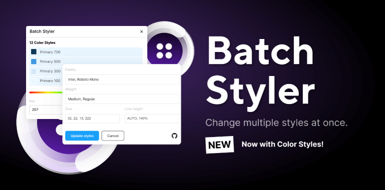 Free Batch Styler Figma Plugin | Figma Elements