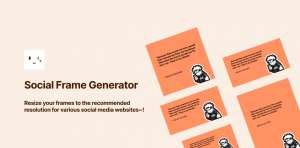 Free FigPug Social Frame Generator Figma Plugin | Figma Elements
