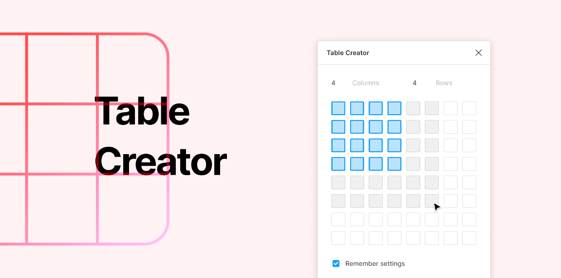 scientific data table creator