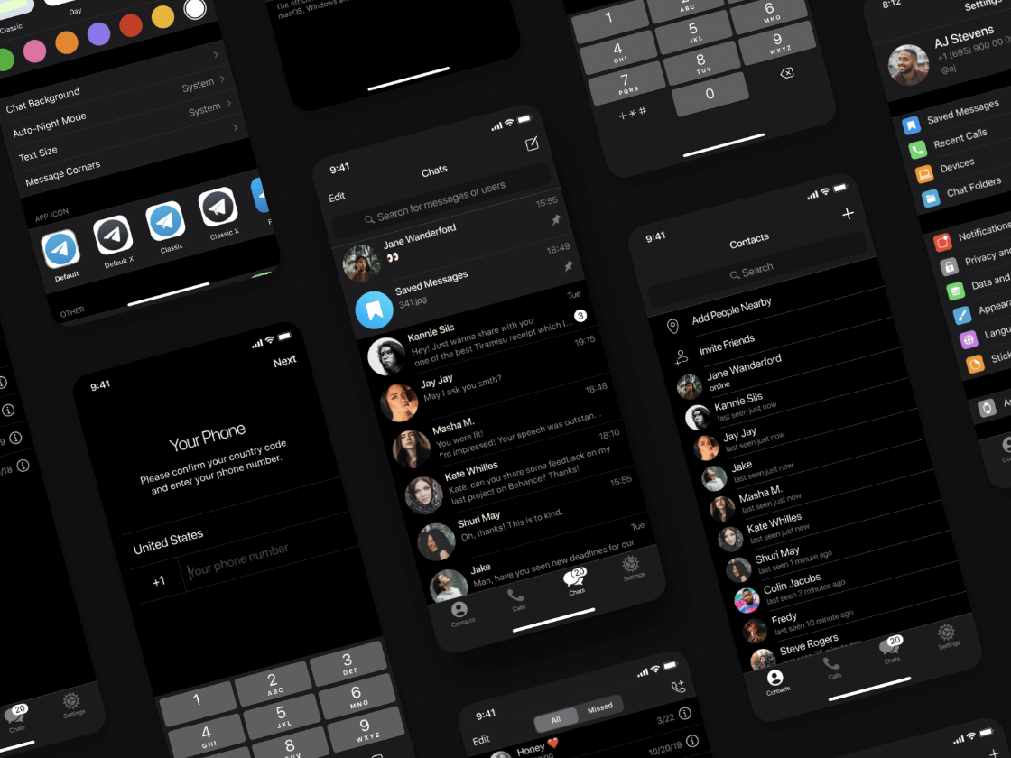 Download Telegram Ios Ui Kit Free Figma Resource Figma Elements