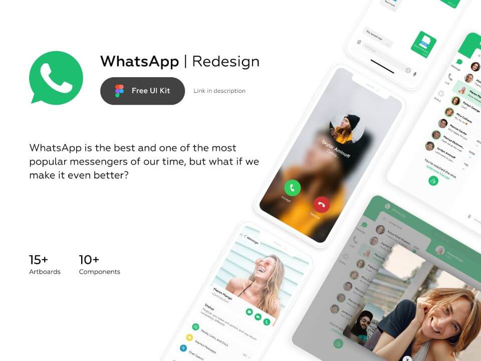 Download Whatsapp Redesign Free Figma Resource Figma Elements
