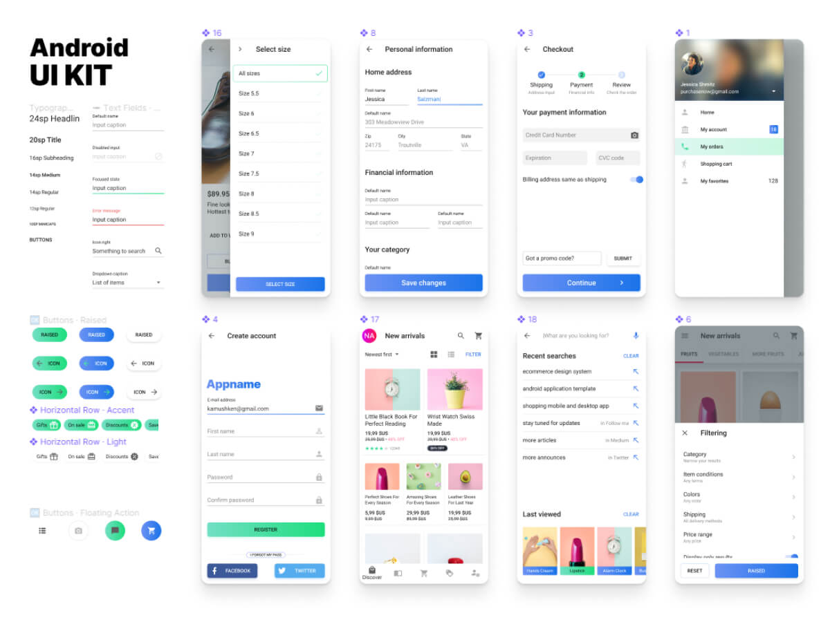 Android Figma UI Kit