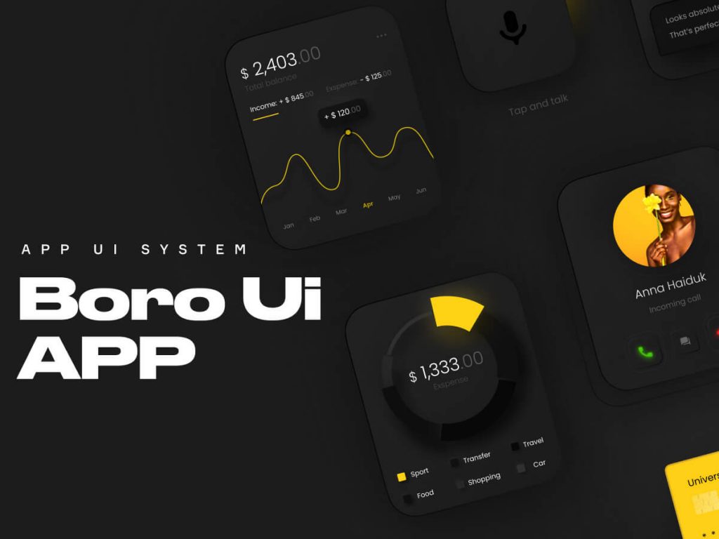 Boro UI for Apple Watch - Figma UI Kit