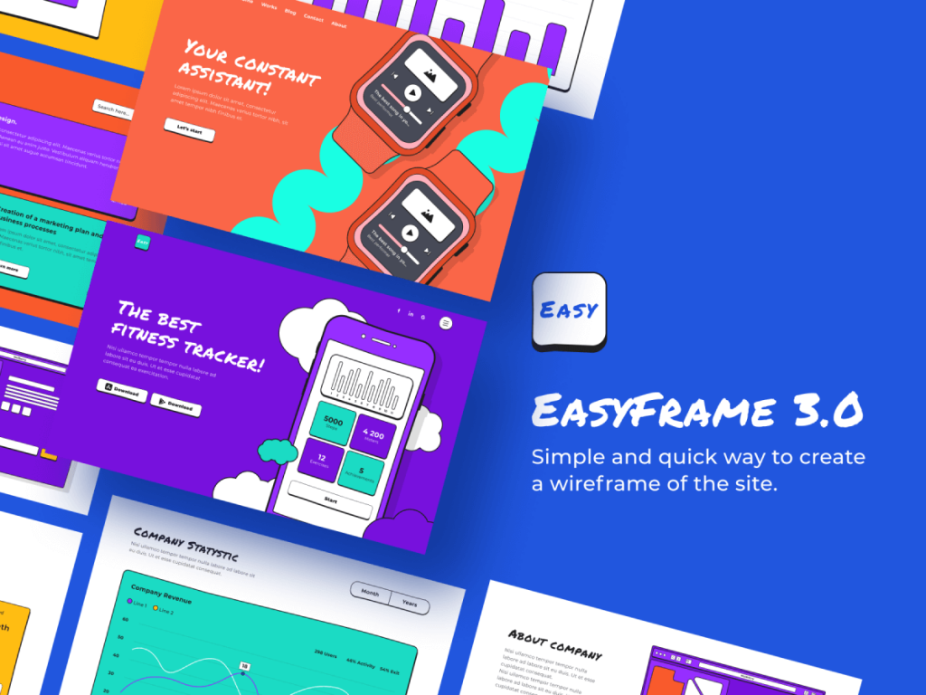 Easyframe 3.0 Wireframe Figma Kit