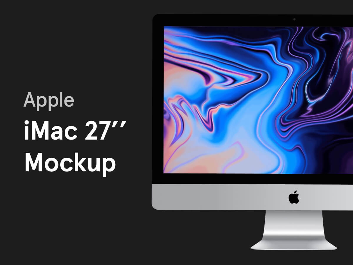 iMac 215 Mockup freebie for Figma and Adobe XD