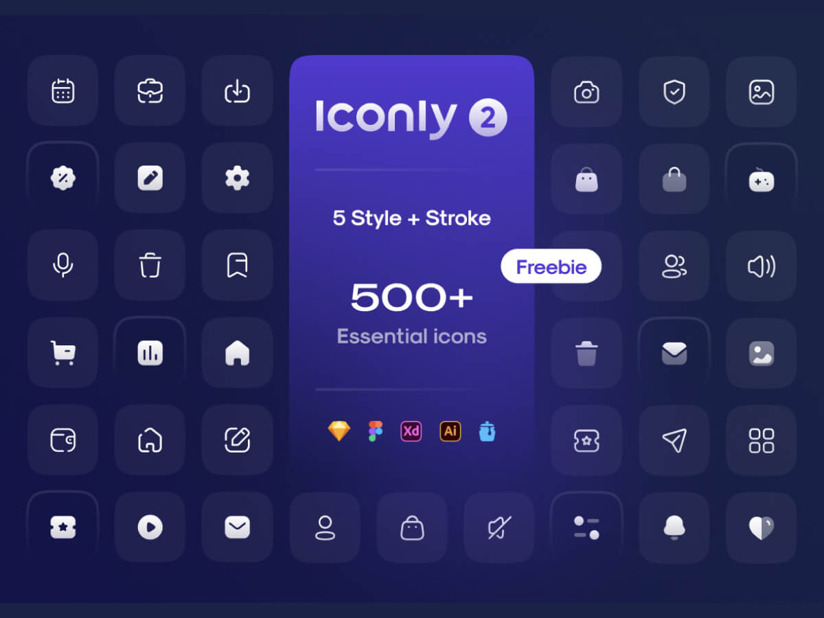 Iconly 2 - Essential icons for Figma