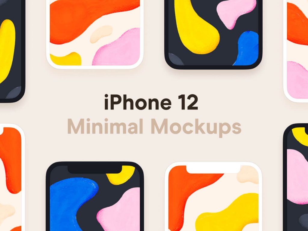 iPhone 12 Minimal Figma Mockups