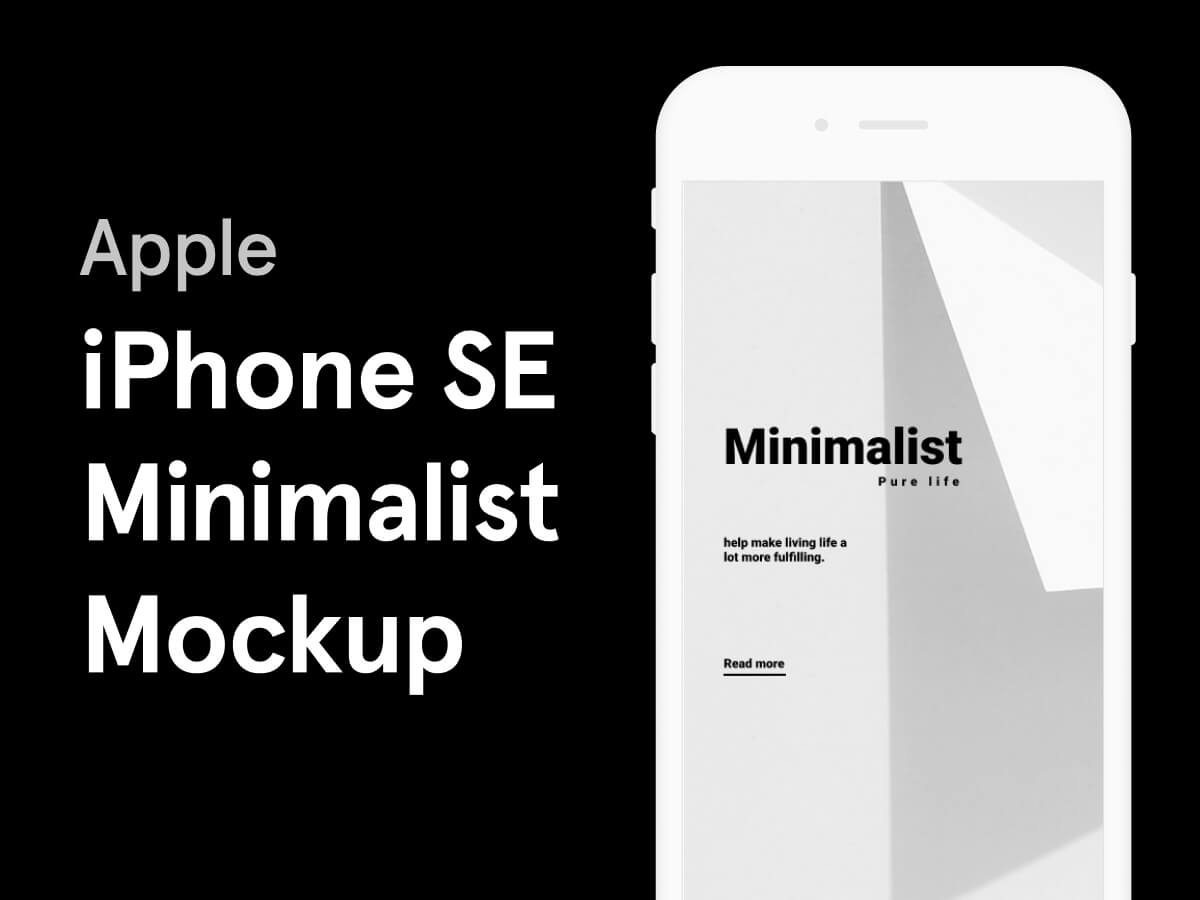 Download iPhone SE Minimalist Mockup - Free Figma Resource | Figma Elements