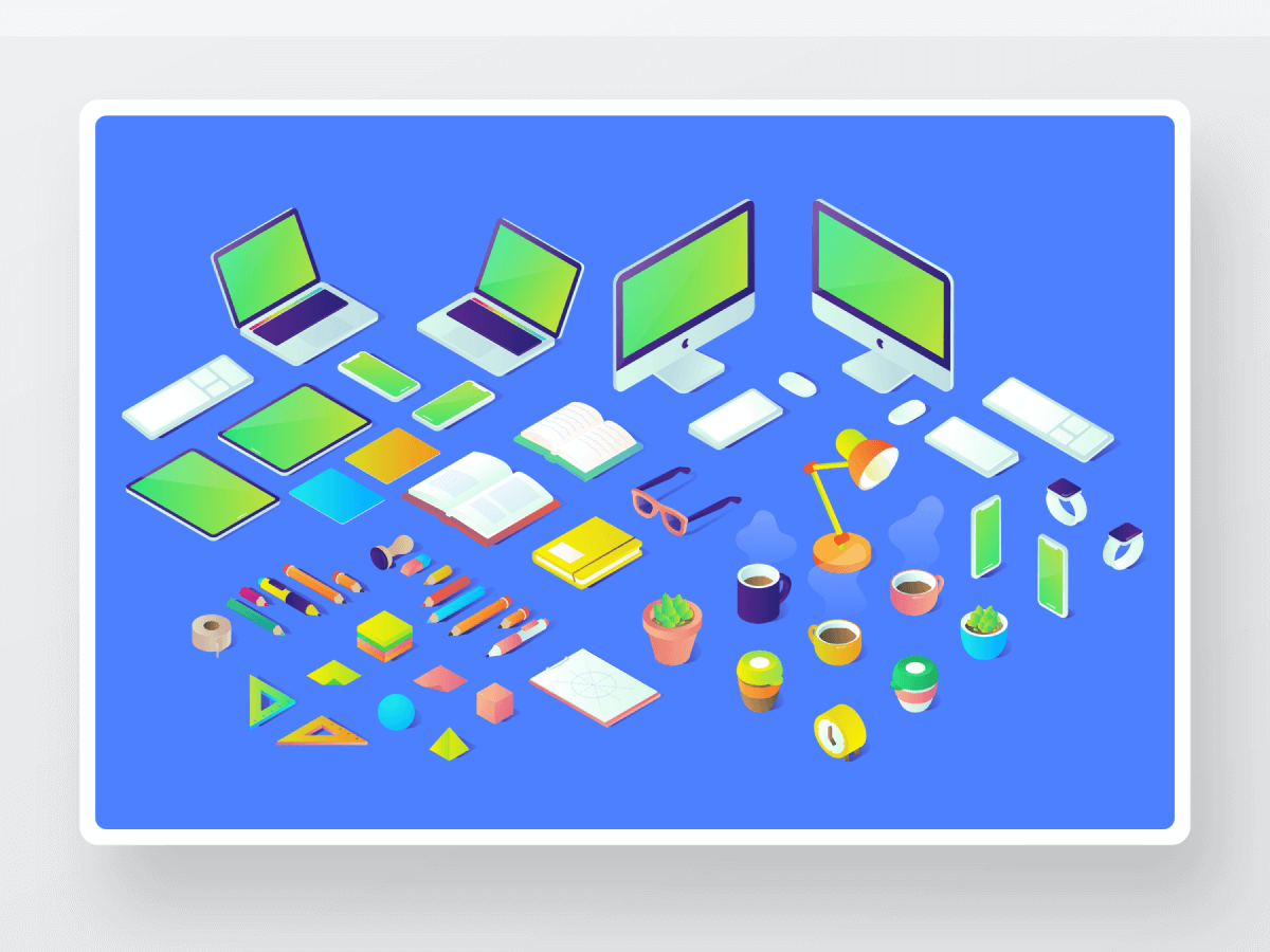 figma isometric mockup