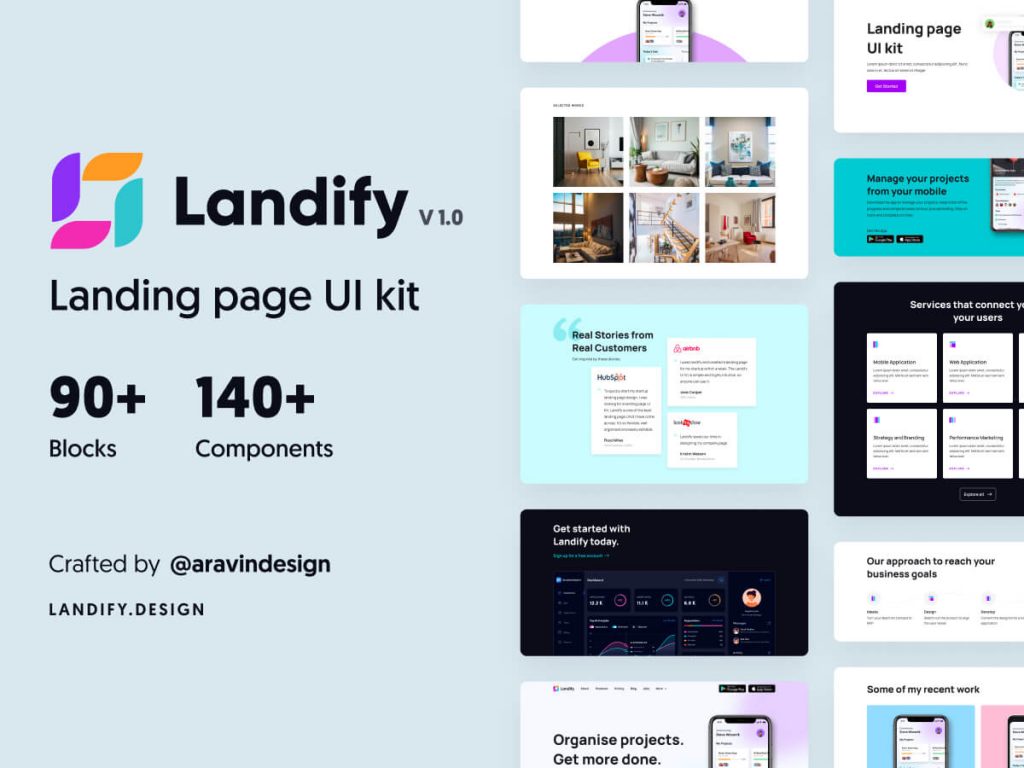 Landify - Lading Pages Figma UI Kit
