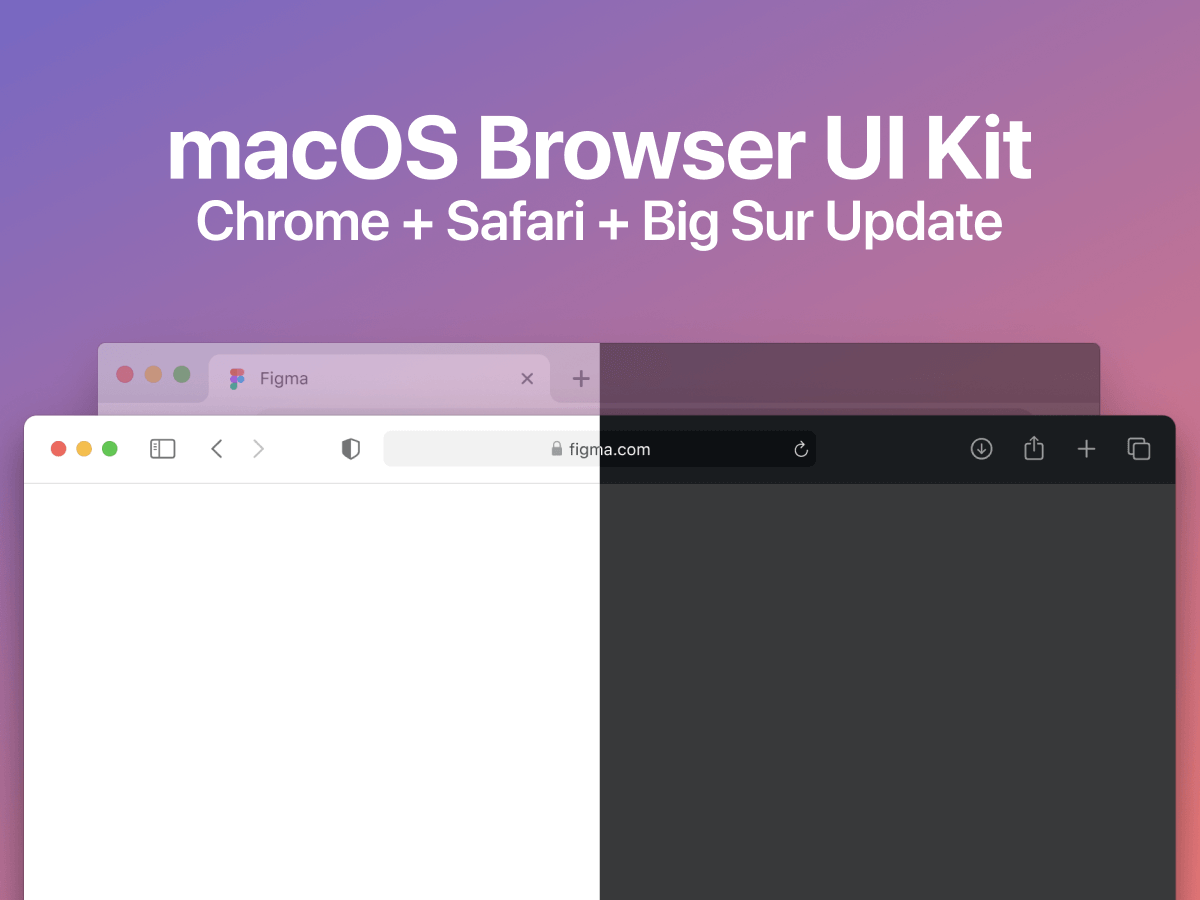 MacOS Browser Figma UI Kit