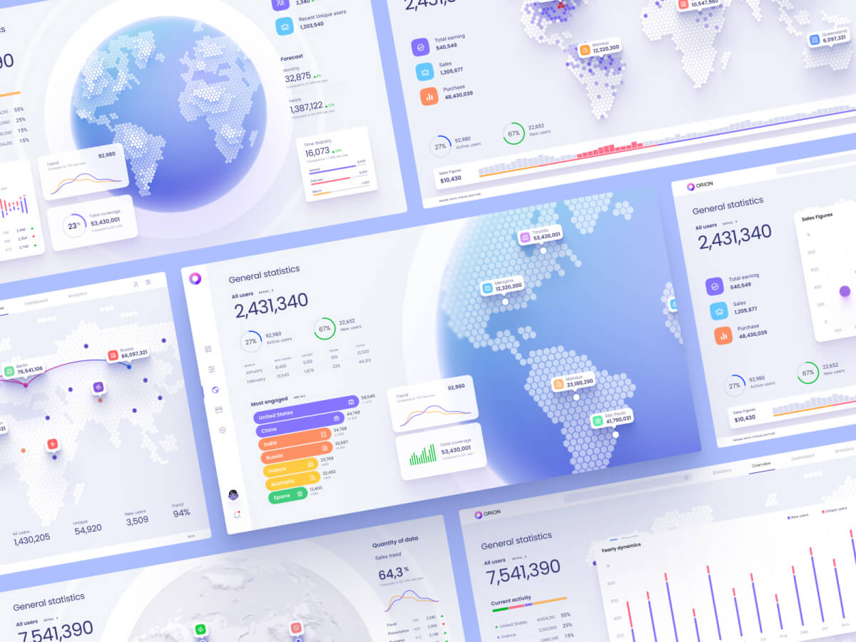 Map Data Visualization - Free Figma Resource | Figma Elements