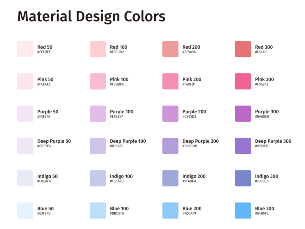 Material Design Figma Colors