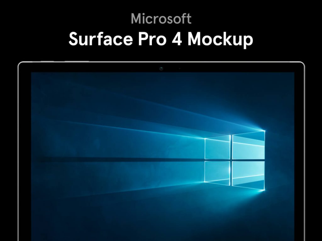 Microsoft Surface Pro 4 Figma Mockup