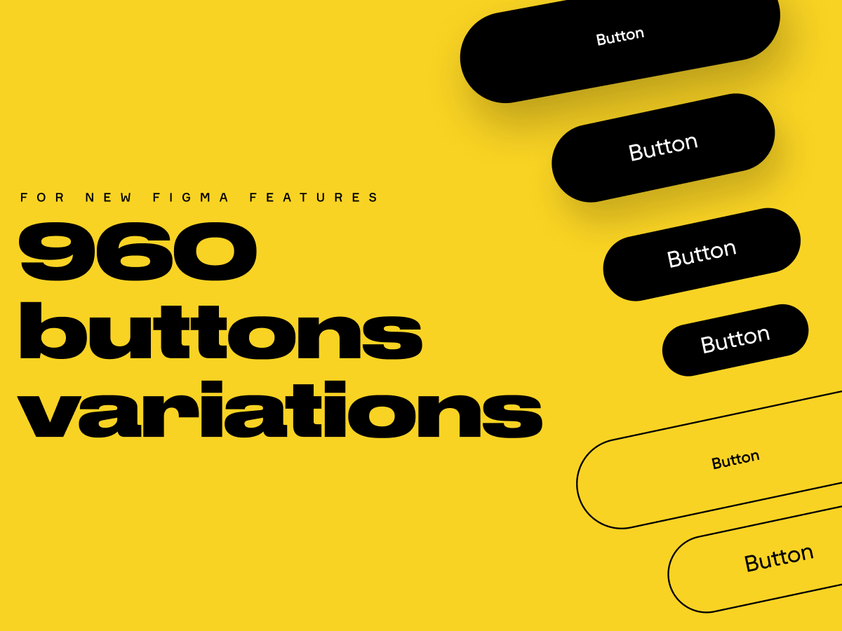 Minimal Buttons Figma UI Kit