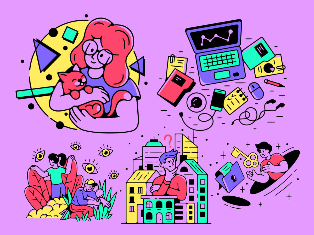 Stories Illustrations for Figma