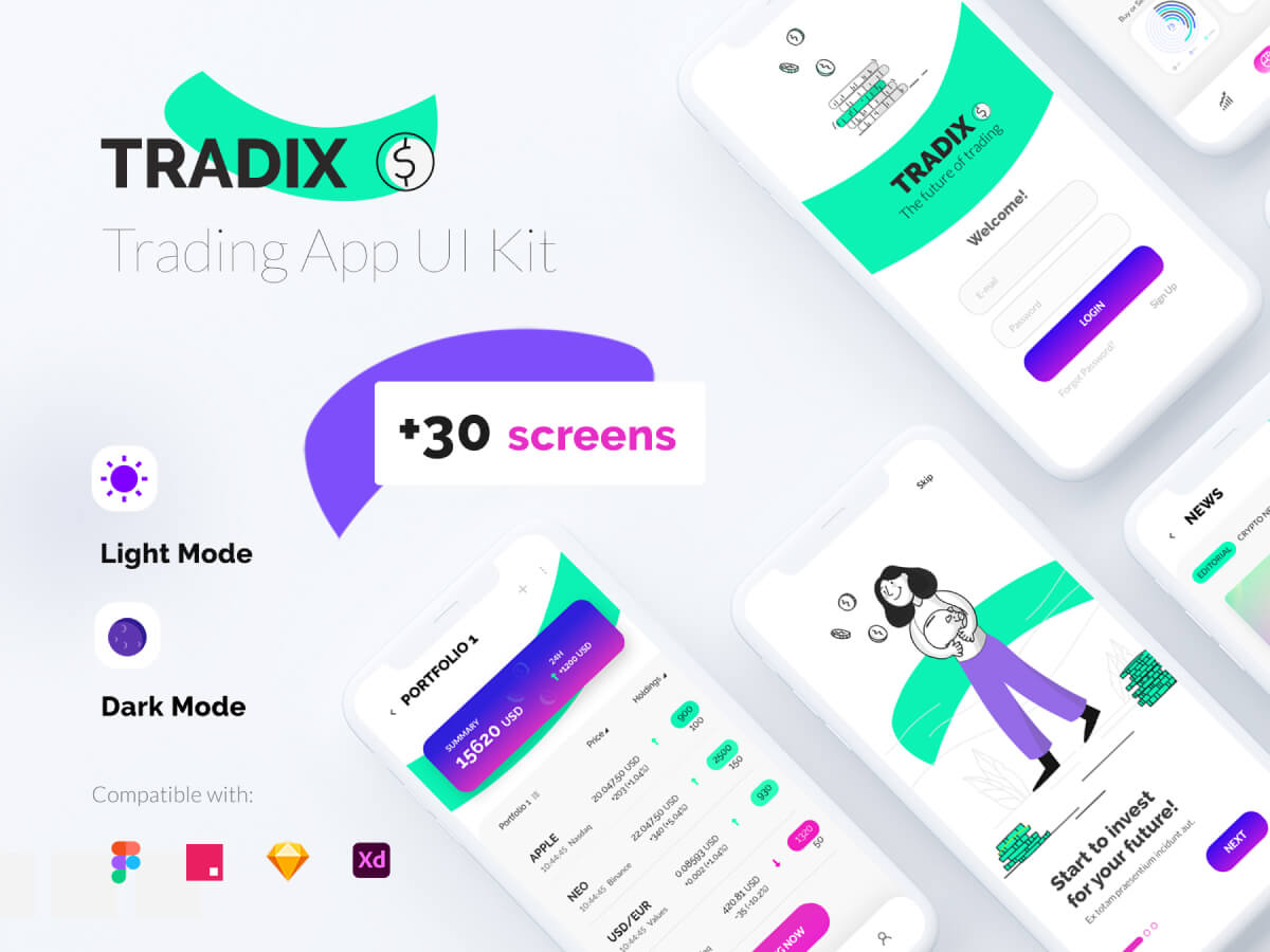 Trading App Figma UI Kit