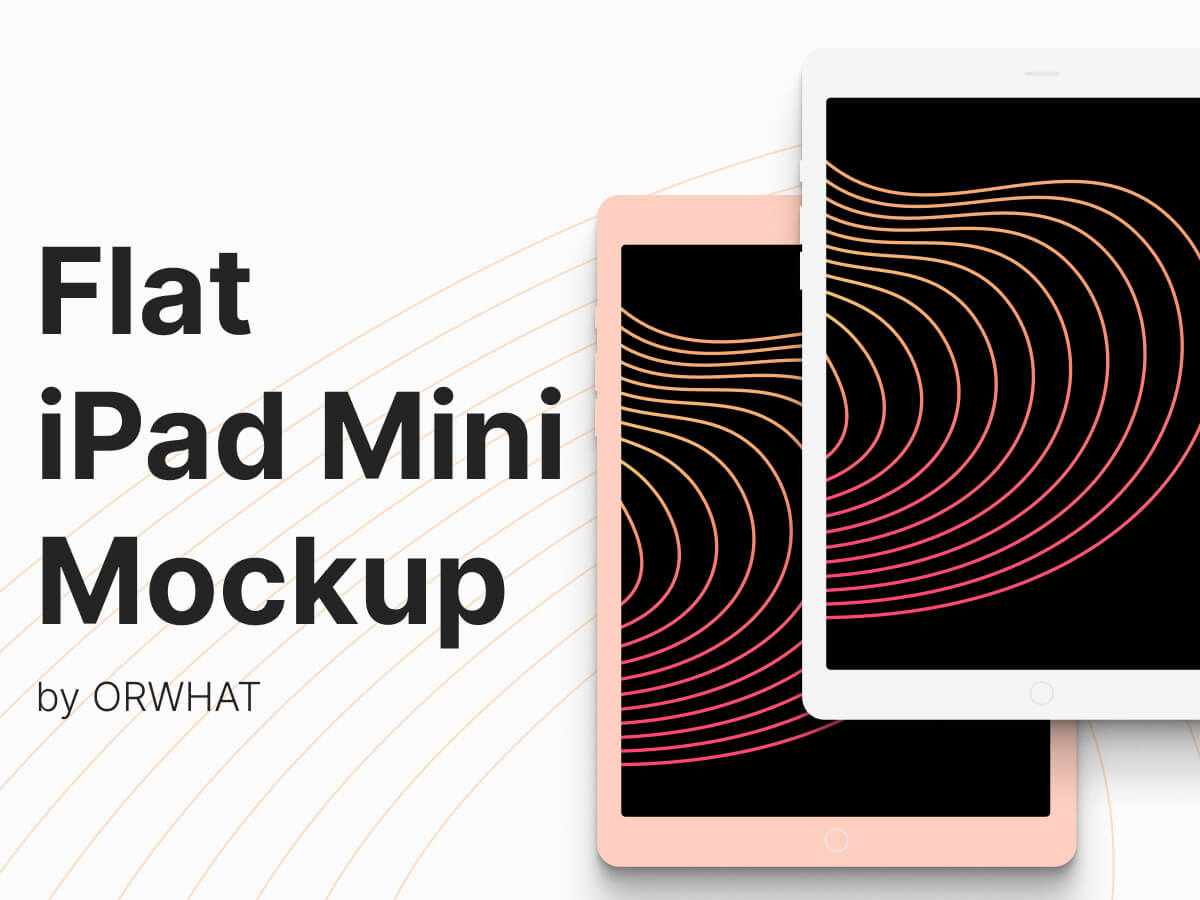 Flat Ipad Mini Mockup Free Figma Resource Figma Elements