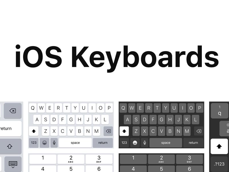 iOS 9 Sketch Keyboard Kit Sketch freebie  Download free resource for Sketch   Sketch App Sources