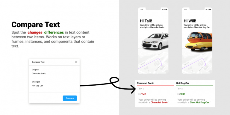Free Compare Text Figma Plugin | Figma Elements