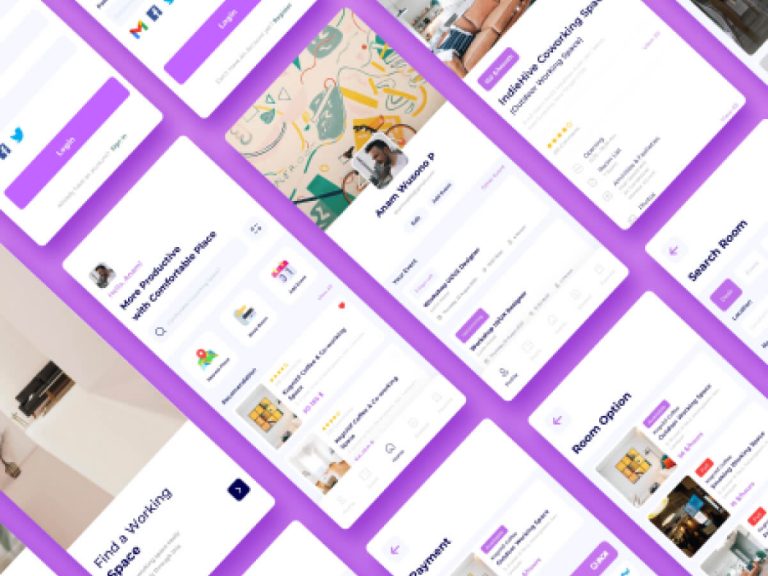 Coworking Space UI Kit - Free Figma Resource | Figma Elements